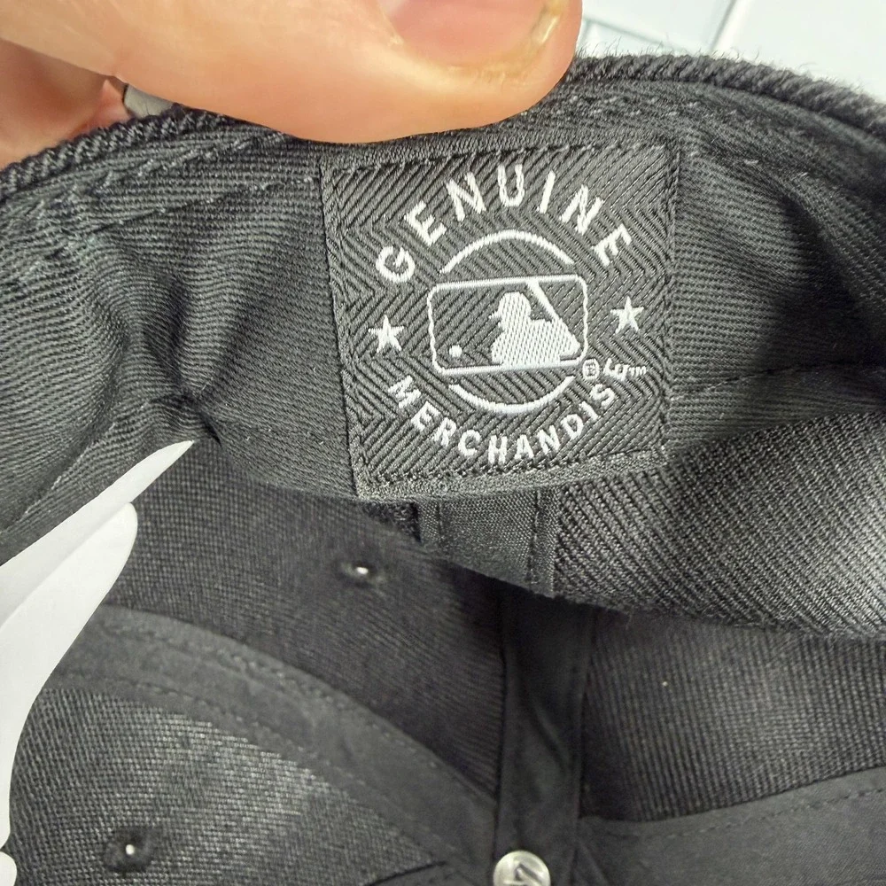 Miami Marlins Hat Cap Strap Back Mens Black MLB Baseball 47 MVP Wool Blend NWOT‎
